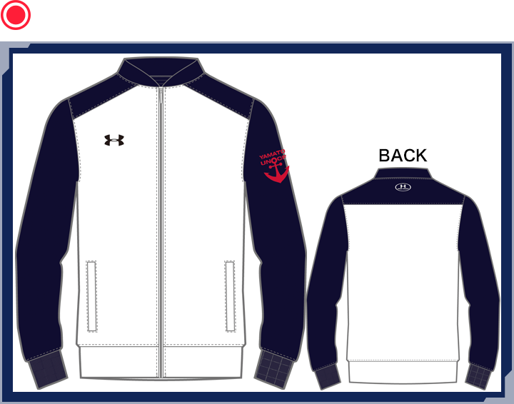 UA YAMATO Jersey Jacket 6 NAVY/WHITE
