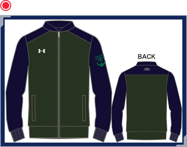 UA YAMATO Jersey Jacket 6 NAVY/GREEN