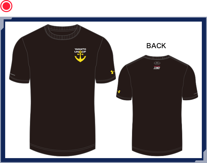 UA YAMATO UNCF LOGO TEE BLACK