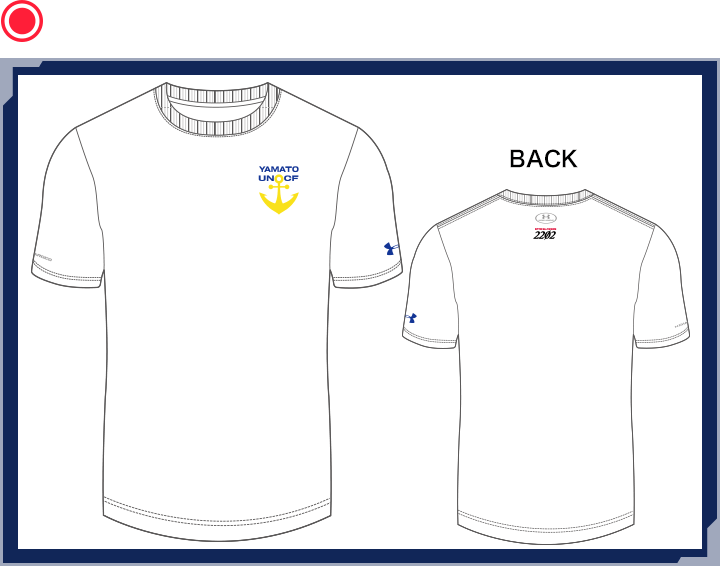 UA YAMATO UNCF LOGO TEE BLACK
