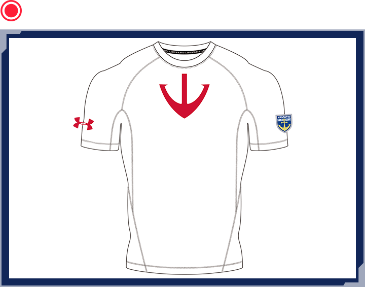 UA YAMATO COMPRESSION WHT/RED