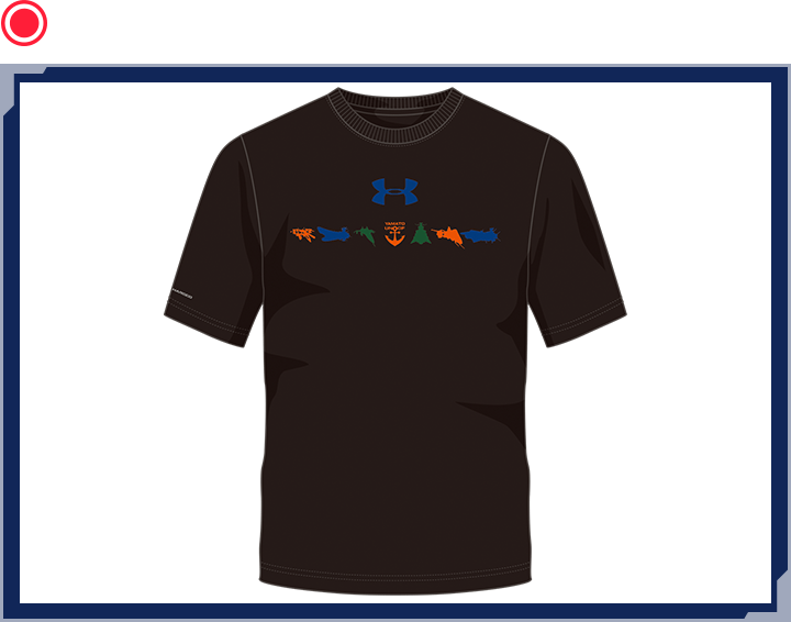 UA YAMATO 3COLOR LOGO CC T BLK