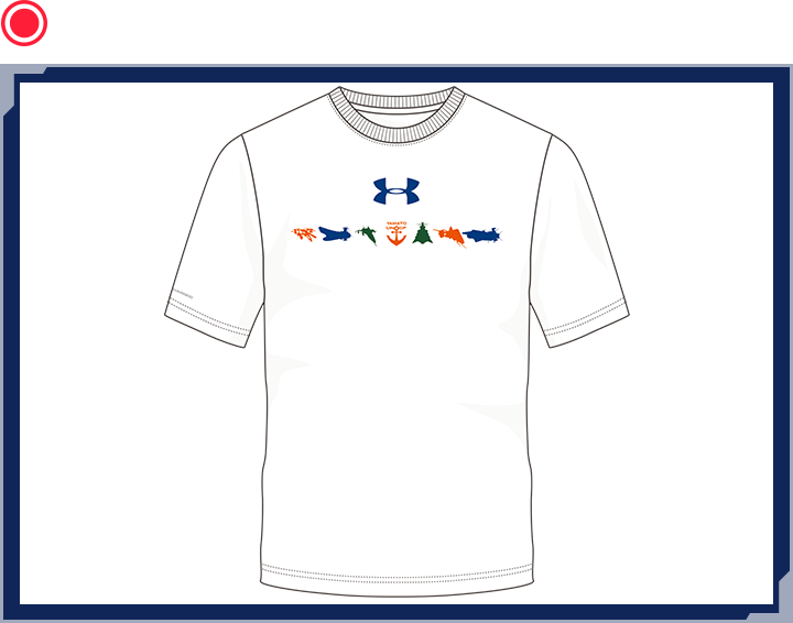 UA YAMATO 3COLOR LOGO CC T WHT